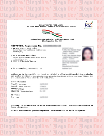 FSSAI-Registration Certificate