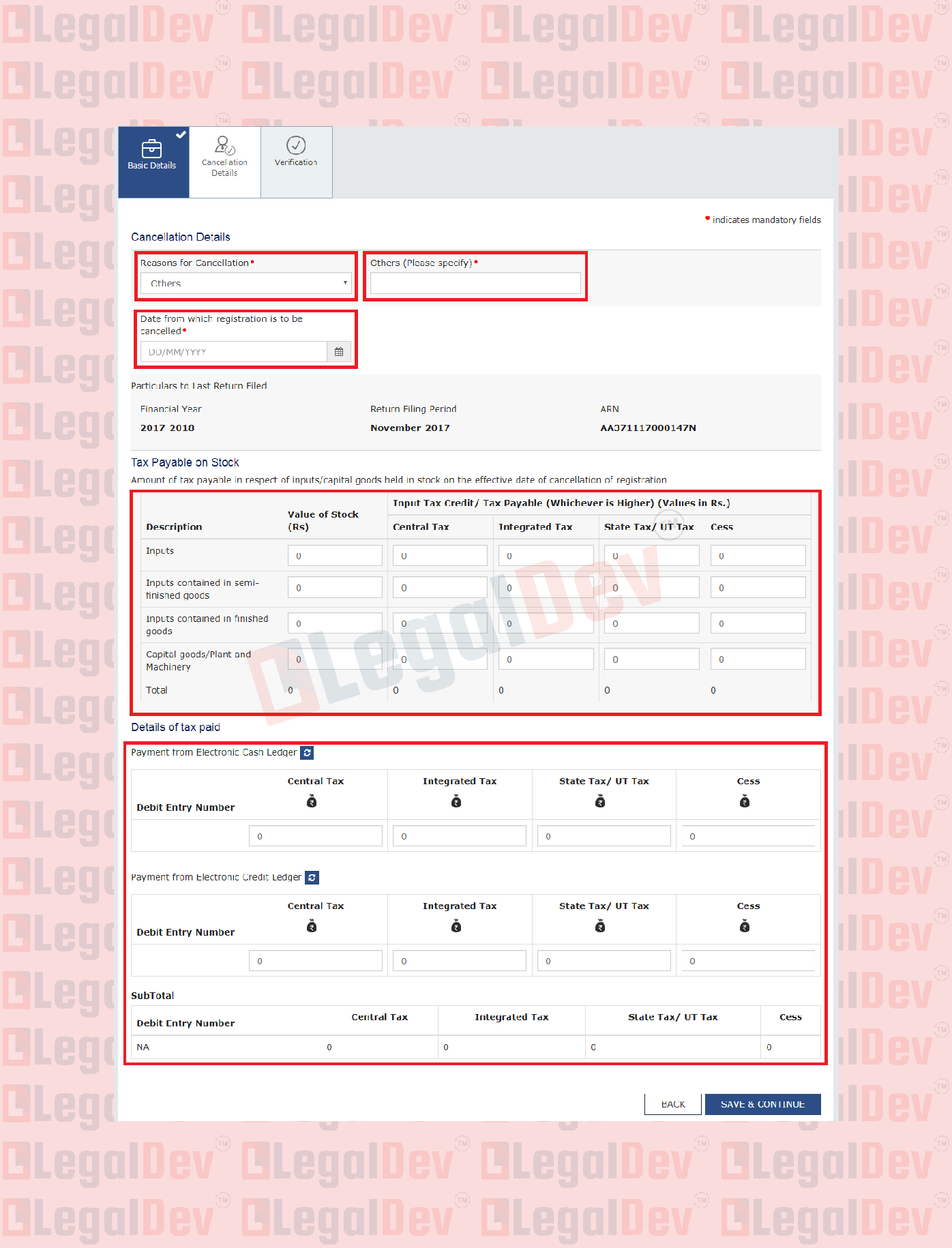 GST Cancellation