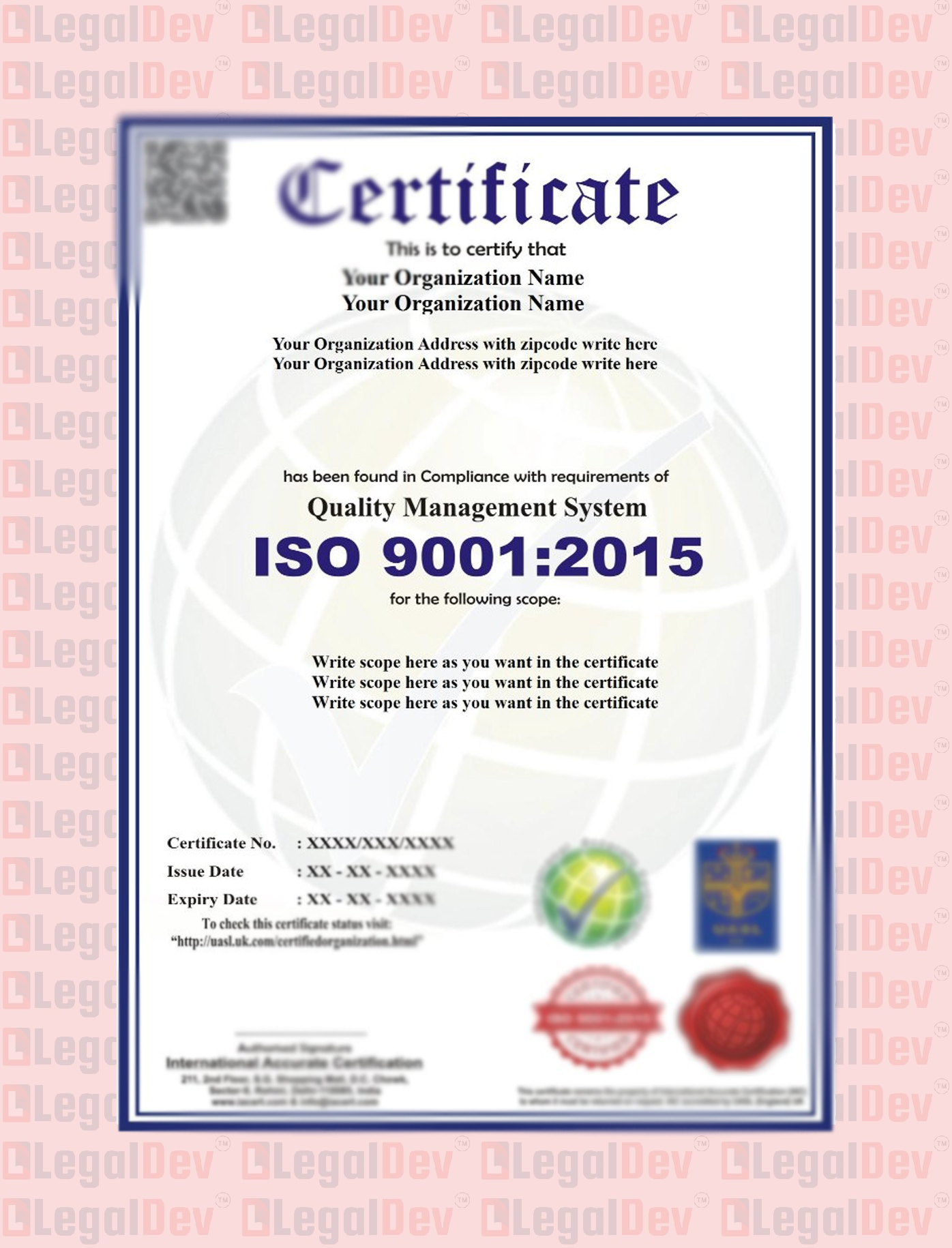 ISO-9001-2015-Quality Management System Certificate