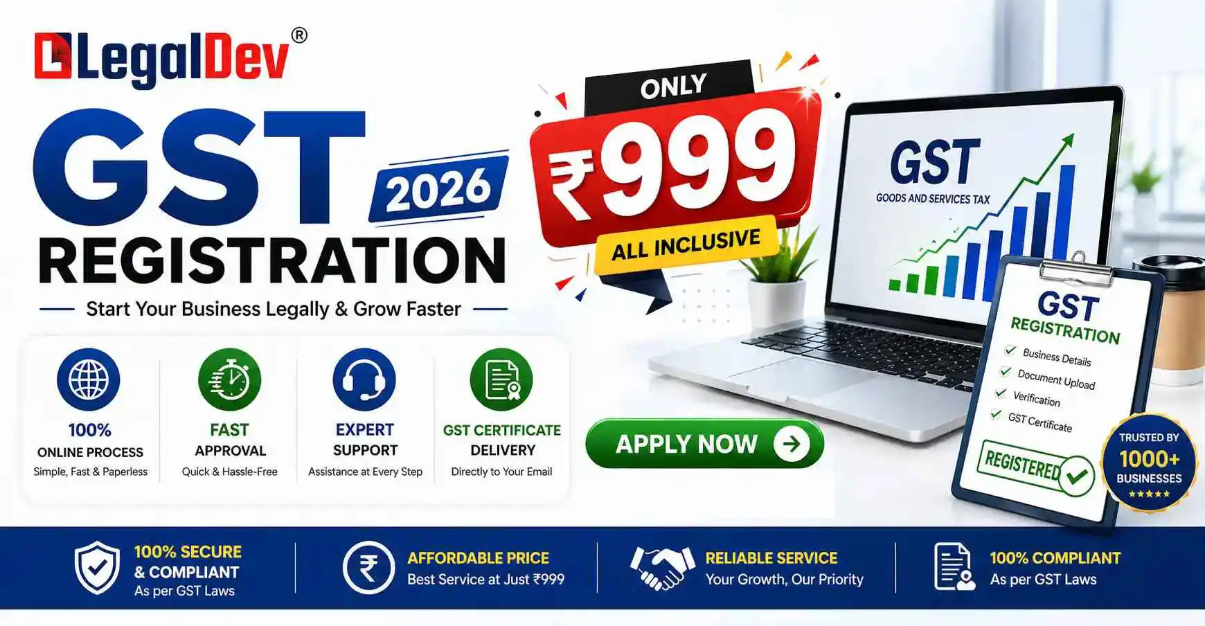 gst registration offer 999