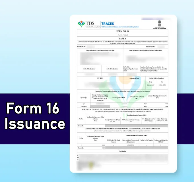 Form-16 Issuance
