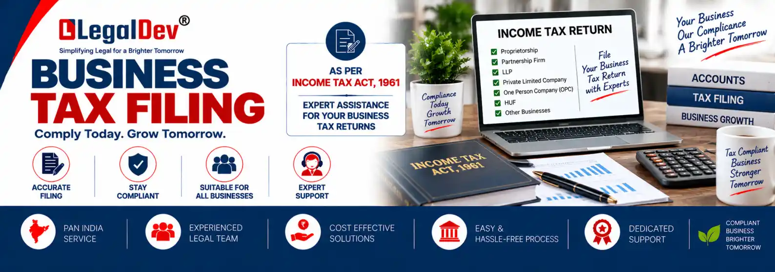 Business Tax Filing in India by Entity Type