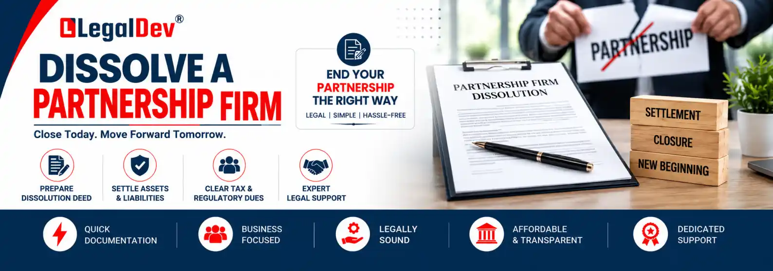 Dissolve a Partnership Firm in India