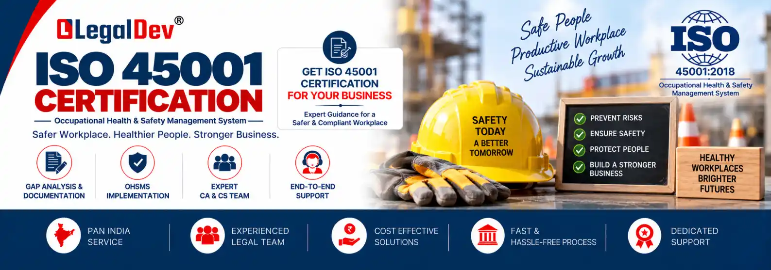 ISO 45001:2018 Occupational Health and Safety Certification in India