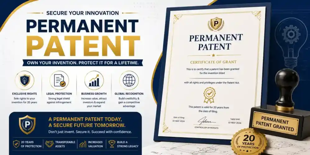 Permanent Patent Registration Process in India